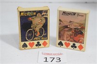 (2) Vintage Michelin Playing Cards
