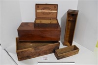 Assortment of Wooden Boxes