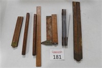 Antique Wooden & Metal Rulers