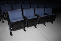 short row of theater seats