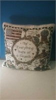 Decorative pillow to everything there is a season