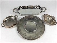 Lot of Silverplate Dishes & Plates