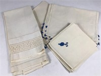 Lot of Hand Embroidered Napkins & Place Mats+