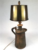 Vintage 22" Tall Copper & Brass Table Lamp