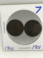 1900/1901 Indian Cents