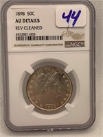 1898 Half Dollar NGC AU