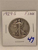 1929-S Half Dollar Fine