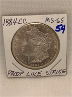 1884 CC Morgan Dollar MS65