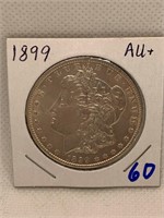 1899 Morgan Dollar AU+
