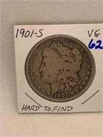 1901-S Morgan Dollar VG