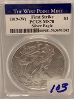 2019 -(W) First Strike Silver Eagle PCGS MS 70