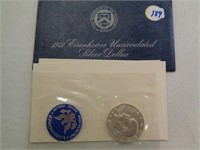 1973 40% Unc Ike Dollar Silver