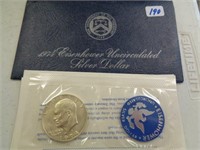 1974 40% Unc Ike Dollar Silver