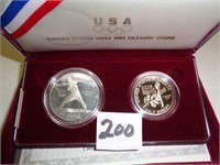 1992-S  Silver Proof Olympic Dollar with Clad Half