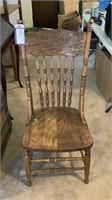 Antique Oak Double Dragon Oak Chair