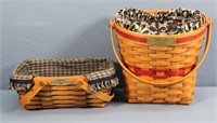 (2) Longaberger Baskets w/ Liners