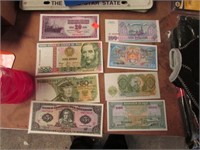 8-- FOREIGN BILLS -- LAMINATED