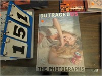 BOOK "OUTRAGEOUS - THE PHOTOGRAPHS" OF FAMOUS PEOP