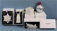 (5) Pandora Ornaments w/ Boxes