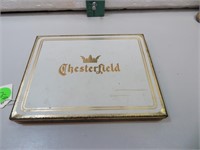 Vintage Metal Chesterfield Cigarette Tin 5&3/4" x