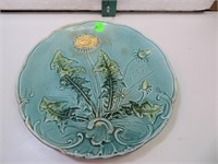 Antique GS Zell Majolica Plate Germany 9&1/4"