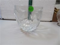 Vintage Crystal Bowl with Tulips 5&1/2" x 5"