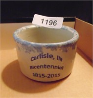 Carlisle IN Bicentennial Spongeware Salt Bowl