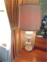 Milkglass Hobnail Bedroom Lamp