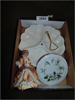 Electric Girl Figurine, Cookie Plate, + Other