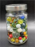 Jar of Marbles and Shooters 5” Jar