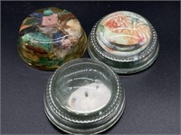 (3) Paperweights 3”