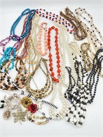 Necklaces, Pins, Bracelets, and Clip on Earrings