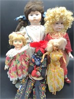 Vintage Dolls- Porcelain,Rag and Barbie