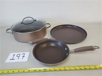 3 Anolon Advanced Cooking Pans (No Ship)