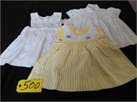 3 Vintage Toddler Dresses