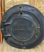 Advance-Rumley Round Iron Steam Engine Front