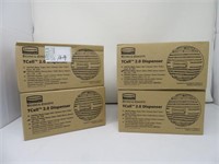 4 BOXES RUBBERMAID TCELL 2.0 DISPENSERS 6 PER BOX