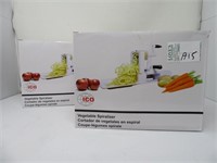 2 ICO VEGETABLE SPIRALIZERS