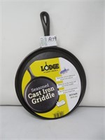 LODGE SEASONED CAST IRON GRIDDLE PAN