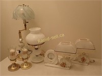 Variety of Unique Lamps and Candles