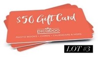 Gift certificate for photo gifts and more (2) $50
