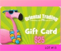 Oriental Trading Co. Gift Card $25 Gift card to