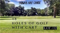 Golfing and cart Certificate
