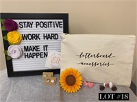 Letterboard and décor Letterboard kit complete