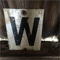 Railroad "W" Sign