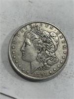 1891 XF Grade Better Date Morgan Silver Dollar