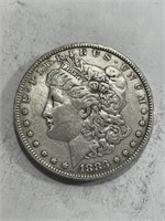 1883 p XF Grade Morgan Silver Dollar