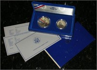 1986 2 Coin Statue Of Liberty Proof Set