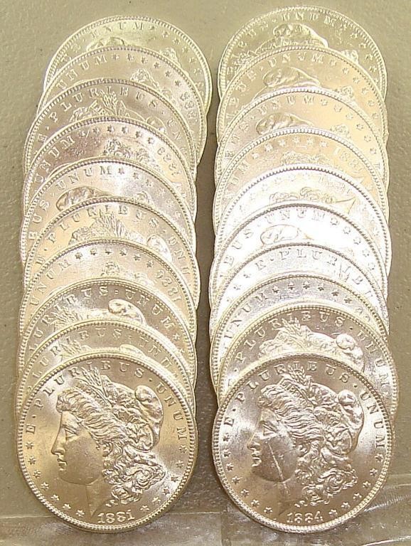 HB-4-18-21 - Coins - Gems - Silver - Morgan Dollars -HB