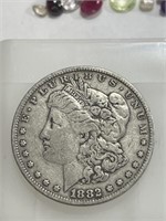 1882 p VF Grade Morgan Silver Dollar